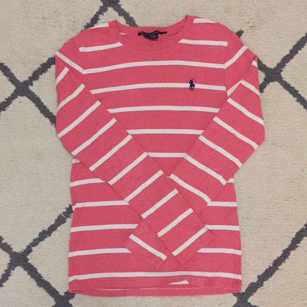 Ralph Lauren M long sleeve bubblegum pink shirt